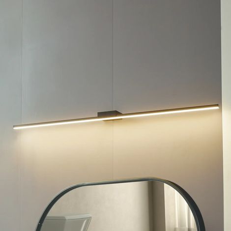 [NEUWERTIG] Lucande Led Spiegellampe Kivana Wandleuchte Wandlampe Schwarz Metall 120cm I948 B-Ware