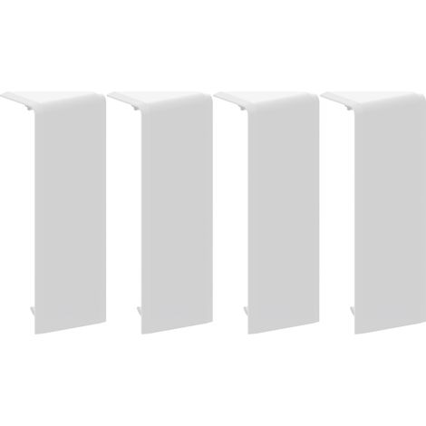 GGK LOT DE 4 JONCTIONS POUR PLINTHE ÉLECTRIQUE 4D 20X80MM BLANC 114115 (1/4)