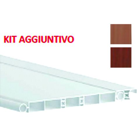 Doga Aggiuntiva In Pvc Per Porta A Soffietto - cm.13x210 noce
