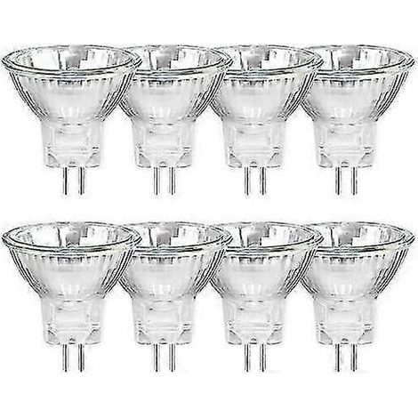 Bulbo alogeno MR11 GU4 20W 12V riflettore bianco caldo 2700K, dimmerabile, diametro 35 mm, 250 lm, base bipolare, angolo a fascio 30°. (1/5)