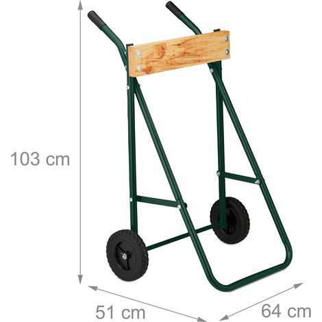 Supporto di trasporto per motore fuoribordo verticale 70 x 40 x 30 cm in acciaio verde scuro 130012988
