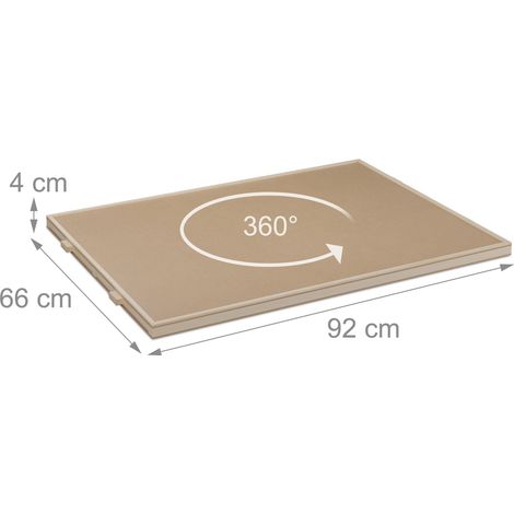 Tablero de puzle con 4 cajones para 1000 piezas práctico diseño de salón 60 x 40 x 8 cm de madera de pino natural 130016243 (1/5)