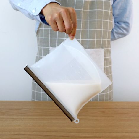Sacs de conservation des aliments en silicone résistant à la chaleur, sacs de rangement portables et hermétiques, outils de cuisine (1/5)