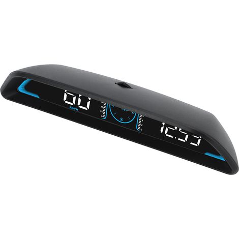 Affichage tête haute (HUD) universel pour voiture, compteur de vitesse GPS numérique avec alarme de vitesse et réglage automatique de la luminosité pour véhicule (1/5)