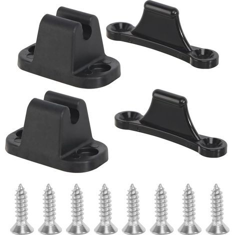2 PièCes Kit de Retenue de Porte, Clip de Porte de Caravane en Forme de T de Retenue de Porte, Porte de Retenue de Porte ArrêT de Porte pour Caravane et Camping Car Bateaux Armoires (1/5)