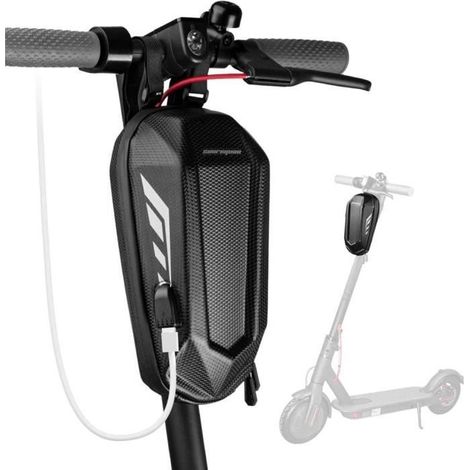 Sacoche trottinette étanche - DARMOWADE - Xiaomi M365 - 2L - USB intégré - Noir