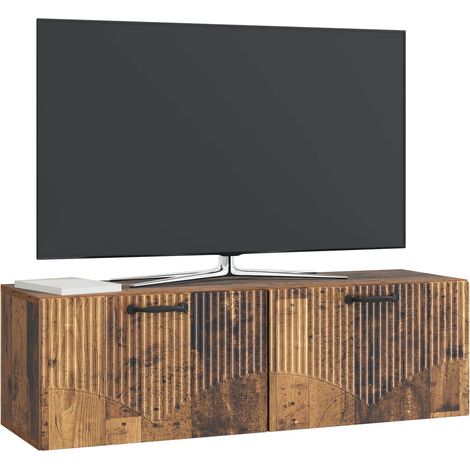 Maison Exclusive - Mobile Porta TV da Muro Legno antico 98 x 31 x 30 cm (1/5)