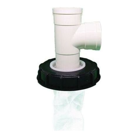 Couvercle de cuve IBC avec filtre en nylon lavable pour cuve d'eau de pluie IBC 1 000 litres, filtre de couvercle IBC, accessoires de cuve IBC, filtre en nylon pour eau de pluie (T vertical) (1/4)