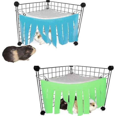 Tente Pour Hamster - Hammock En Fleece Pour Cage D'Animaux De Compagnie - Abri D'Angle Pour Cobaye Lapin Chinchilla Fouine Écureuil - 1 Pièce (1/5)