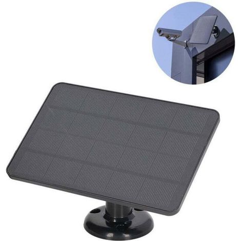 Panneau solaire 4W 5V extérieur étanche résistant aux intempéries supports réglables panneau photovoltaïque à faible consommation (1/4)