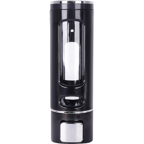 Wandmontierter Seifenspender ohne Bohren, transparenter Spender für Shampoo und Duschgel, geeignet für Badezimmer, Dusche und Küche. – AquaForge (1/5)