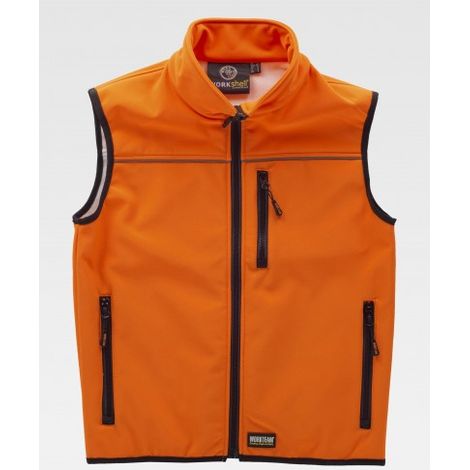 Chaleco con membrana interior transpirable WORKTEAM S9320 WorkShell 3XL Naranja A.V.