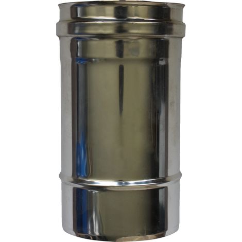 Longueur droite 250 mm simple paroi inox - Ø 100