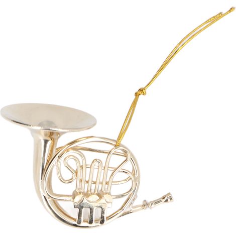 Mini Cor de Chasse en Laiton Miniature, Réplique Instrument de Musique pour Maison de Poupée, Cadeau Anniversaire (1/5)