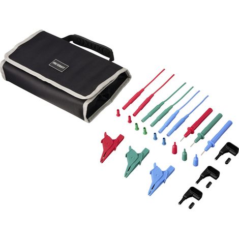 VOLTCRAFT MLSet-140 Messleitungs-Set Steckanschluss 4 mm Krokoklemmen, Prüfspitze, Steckanschluss 4 (1/5)