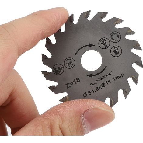 3 Stück 5,5 cm Durchmesser Mini-Holzsägeblätter aus Stahl für Holzbearbeitungsmaschinen (1/5)