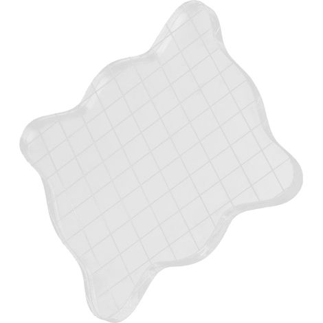 Stempelblock aus transparentem Acryl, Prägekissen mit Raster (1/5)