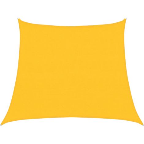 Sunshade Sail 160 g/m² Yellow 3/4x3 m HDPE vidaXL