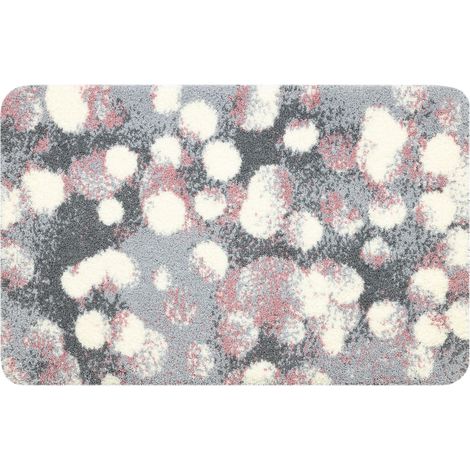 Alfombra de lavado moderna LINDO rosa, antideslizante, peluda pink 60x100 cm (1/5)