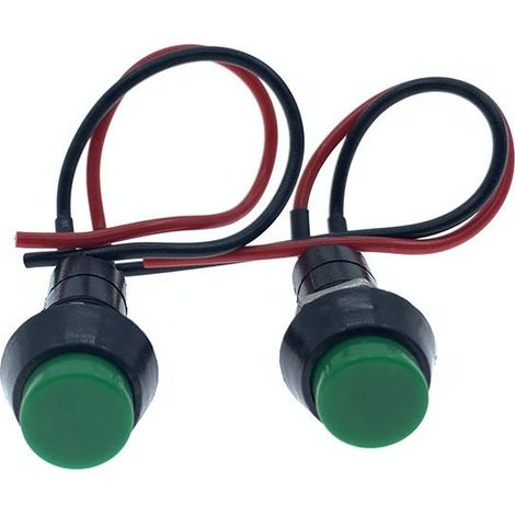 Modifizierter Druckknopfschalter für Motorradhupe und Tagfahrlicht, mit Verkabelung (12V/24V) -- JB1048-2P