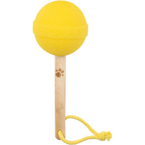 Brosse à tasses longue poignée, forme bonbon mignonne avec cordon, tête souple en PE, jaune, pour nettoyage facile des gobelets et bouteilles (1/5)