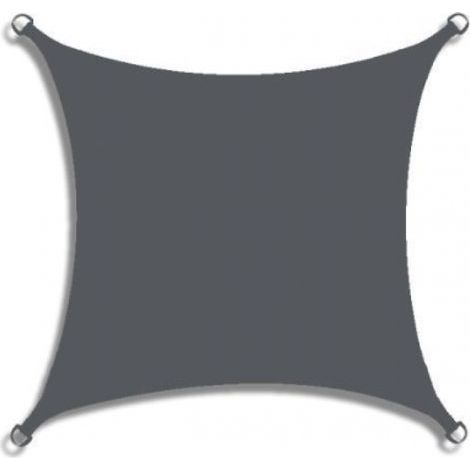 Square shade sail (2 x 2 m), polyester oxford fabric, sun protection and breathable, ideal for patio and garden (1/4)
