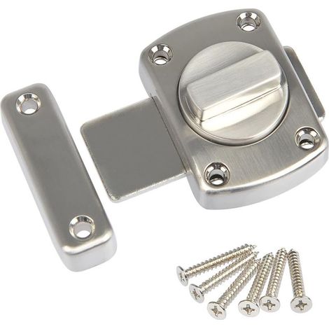 Loquet porte en Alliage de zinc avec vis Porte de sécurité loquet verrous loquet crochet porte pour sécurité maison salle de bains chambre toilette petit loquet (1/4)