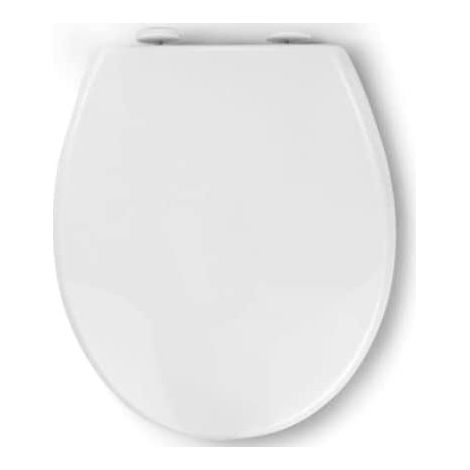 Plastic Toilet Seat Soft Close Bathroom White Anti Slam Fitting Hinges Universal