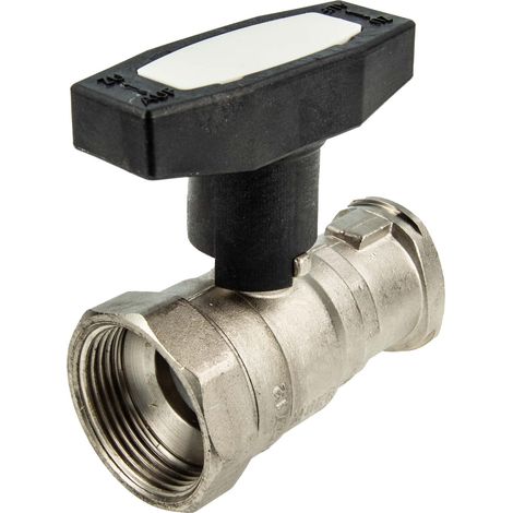 tecuro Pumpenkugelhahn 1 1/4 Innengewinde x Flansch (1 1/2 -DN 25) mit ISO-T-Griff (1/5)