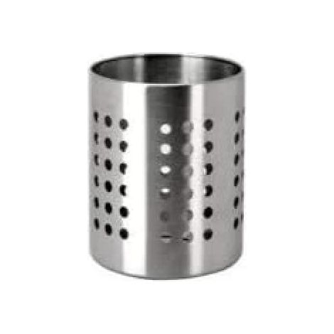 Porte Ustensiles Cuisine - 1 Pièce - Inox Argenté - Rangement Organisé - Pour Cuisine Moderne - 12,49 x 10,21 cm