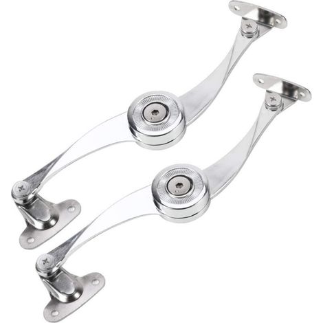 ALLIANDIS(2-Pack) Folding Support Hinge, charnières de porte de placard, Lid Support Hinge Damper Buffer Soft Close Kit (1/3)