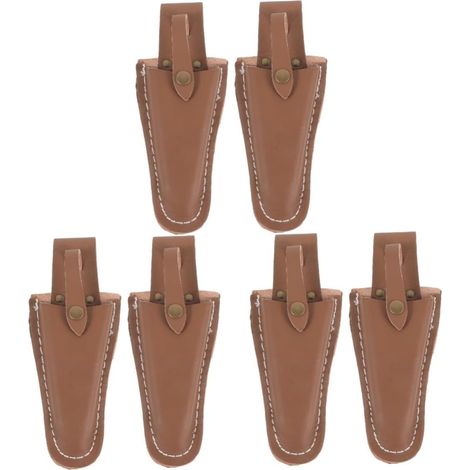 6 Pcs Ciseaux Ensemble À Outils en Peau De Vache Ciseaux Sécateur Ciseaux Snap Ciseaux Pointe Protecteur Ciseaux Élagage Ciseaux en Cuir Outils (1/5)