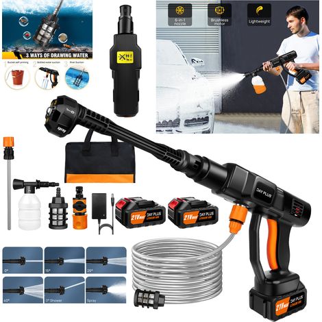 380Bar Hochdruckreiniger 21V Auto Mobiler Druckreiniger Spritzpistole 3.0Ah Akku (1/5)
