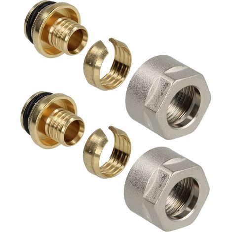 Raccord de serrage en laiton 17 x 2,0 pour tubes PE