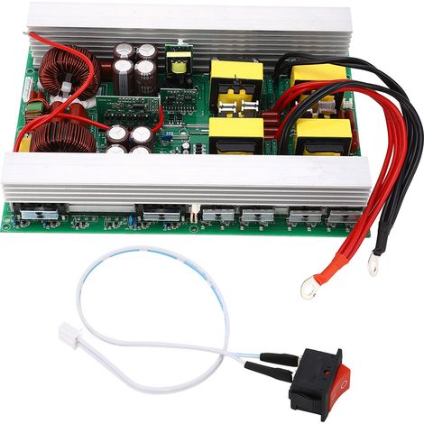 Onduleur de puissance panneau nu DC à AC110V, convertisseur d'onde sinusoïdale Pure pour maison voyage Camping 3000W 24V 110V (1/5)