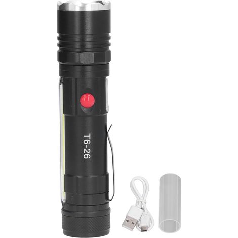 lampe torche magnétique rechargeable par USB étanche