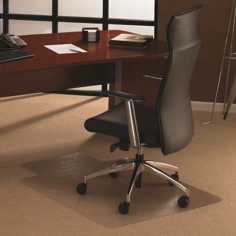[NEUWERTIG] B-Ware Floortex Bodenschutzmatte Stuhlunterlage Teppichboden Transparent 120x90
