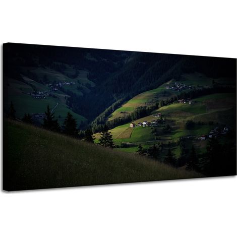Leinwanddruck Natur Berglandschaft 120x60 cm
