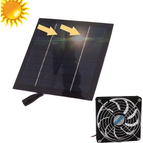 Potente extractor solar de ABS de 20 W, 12 cm, portátil, kit de automatización del hogar para caravanas (1/5)