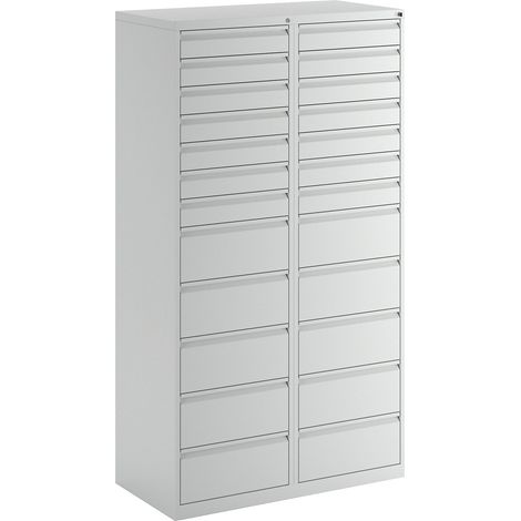 eurokraft basic, Armoire à tiroirs en acier, h x l x p 1800 x