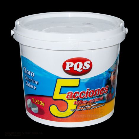 Cloro 5 acciones T-250 g. PQS