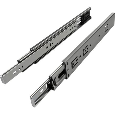 Vollauszug belastbar bis 35 kg Länge 750 mm mit Selbsteinzug Teleskopauszug Schubladenauszug KV2 von SO-Tech