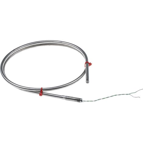 Thermocouple type K Ø 6mm, L 1m, +1100°C max à Câble ( Prix pour 1 ) (1/3)