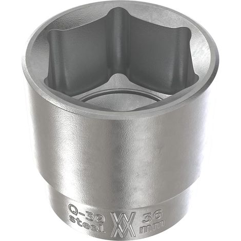 Douille 1/2" à 6 pans 36 mm par entraînement 12,5 mm (1/2") en acier CV chromé 80805 (1/5)