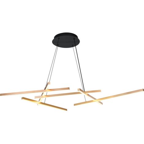 Lampada sospesa tonda moderna oro LED 40W Rabalux Severine (1/5)
