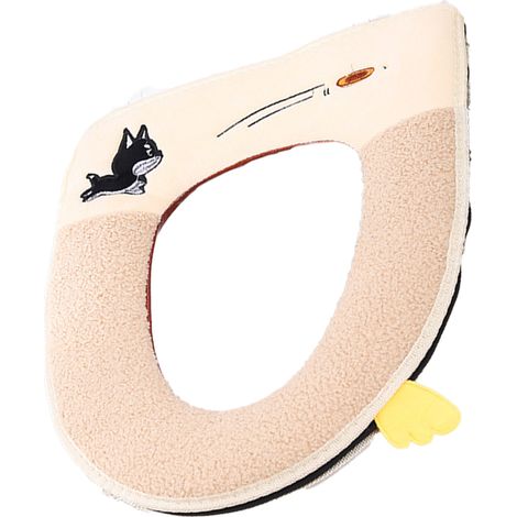 Tapis de toilette avec poignée, dos en colle et fermeture éclair, idéal pour l'hiver (1/5)