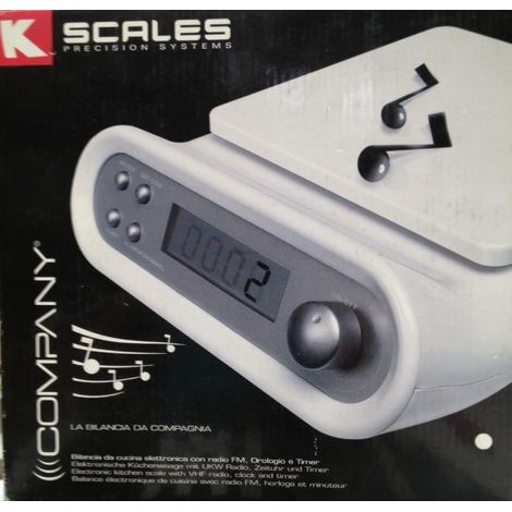 Bilancia da cucina digitale con radio kaufgut (1/2)