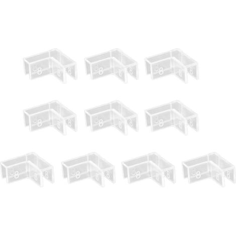 Lot de 10 protections d'angle pour aquarium, cache-angles en verre-8mm