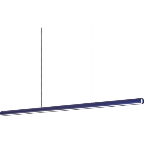 Ideal Lux Sospensione Moderna Dorica 1 luce LED integrato Blu metallo