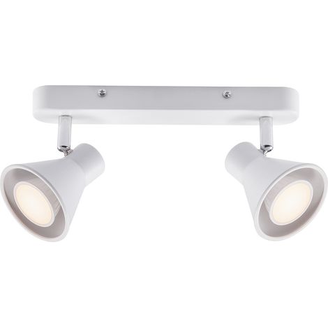 Spoterie EIK 2-Spot Métal Blanc, H.15 - IP20 - GU10 /Nordlux Intérieur (1/3)